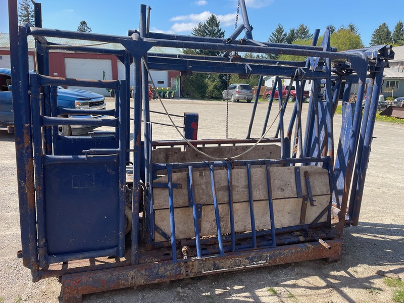 Hay/Forage/Livestock  Cattle Squeeze Chute with Panels Photo