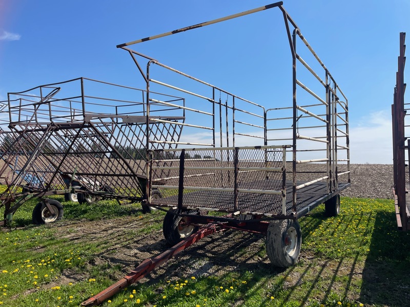 Steel Mesh Thrower Wagon - 8.5' x 20' - Double Reach