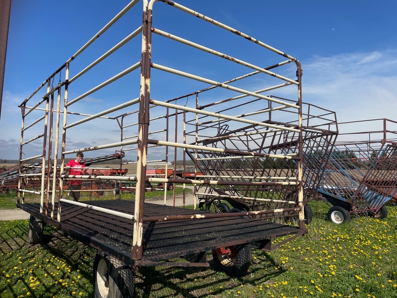 Wagons  Steel Mesh Thrower Wagon - 8.5' x 20' - Double Reach Photo