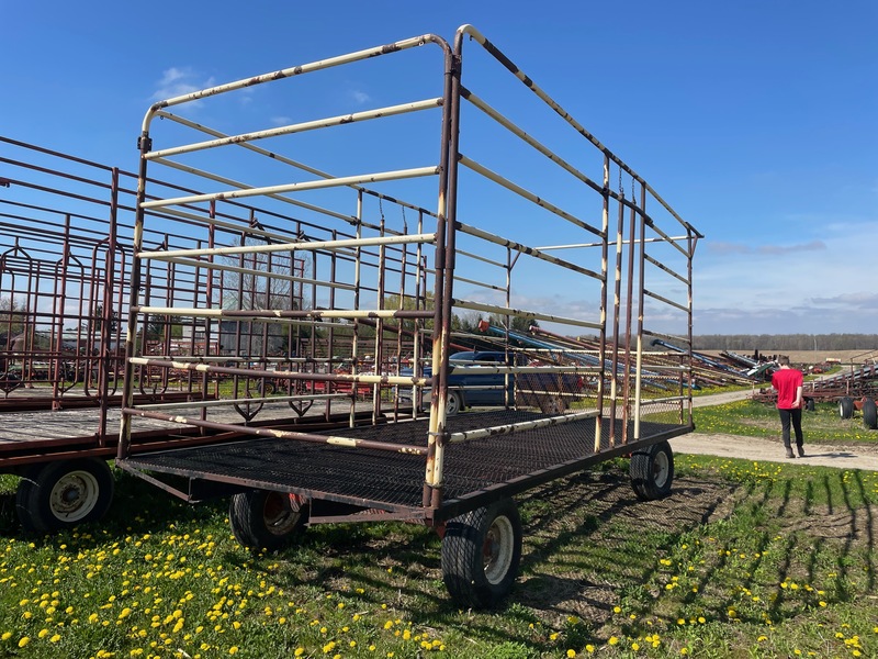 Wagons  Steel Mesh Thrower Wagon - 8.5' x 20' - Double Reach Photo