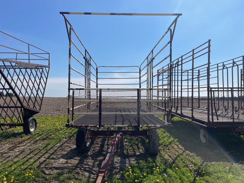 Wagons  Steel Mesh Thrower Wagon - 8.5' x 20' - Double Reach Photo