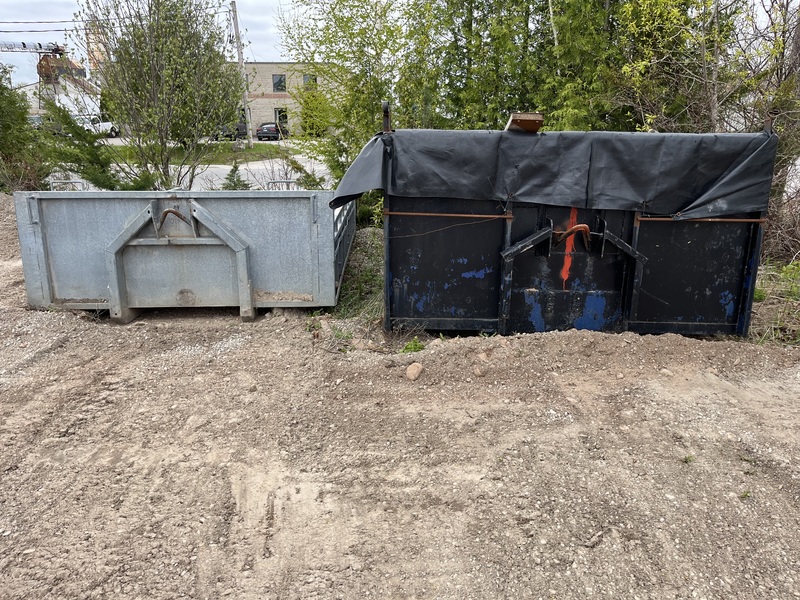 International 4300 Roll off truck with 3 bins package 