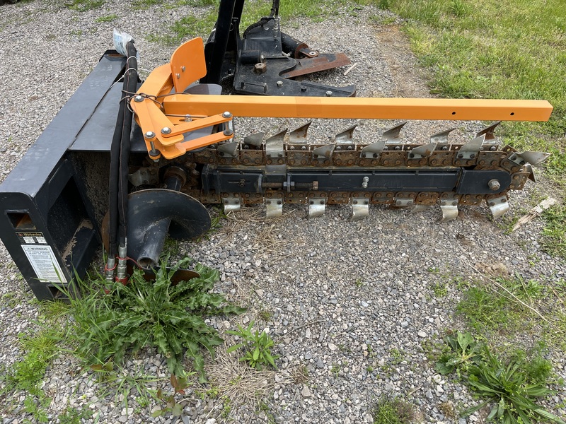 Skid Steer Trencher and Tree Shear Attachments 