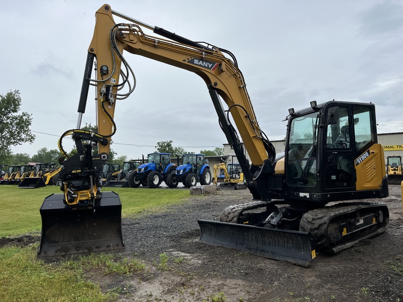 Sany SY80U Excavator with Engcon Tilt Rotator 