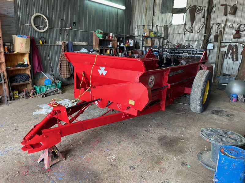 Manure Equipment  Massey Ferguson 160 Manure Spreader - Double Beaters + NEW Floor Photo