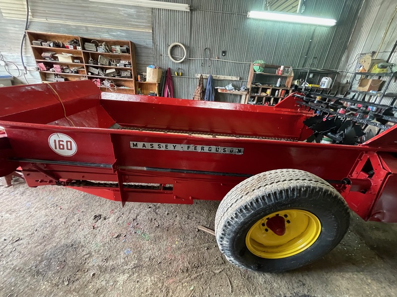 Manure Equipment  Massey Ferguson 160 Manure Spreader - Double Beaters + NEW Floor Photo
