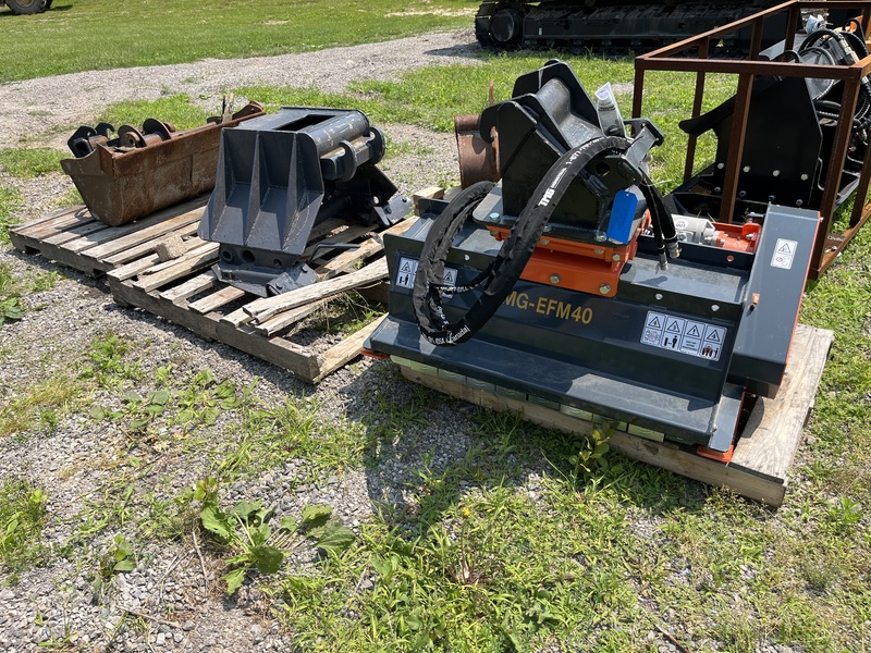 Bobcat E35 xchange mount attachments 
