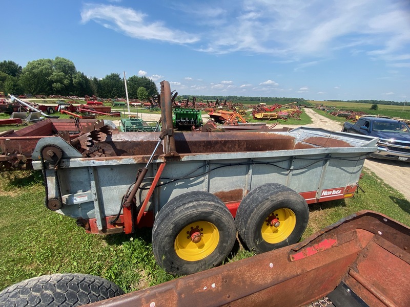 Manure Equipment  New Idea 3743 Manure Spreader - Double Beater and End Gate Photo