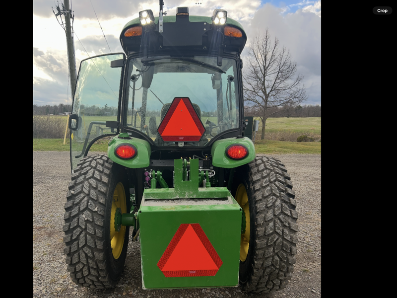 John Deere 4075R Compact Utility Tractor with snow plow 