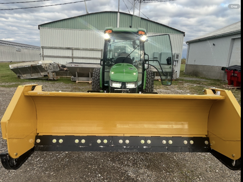 John Deere 4075R Compact Utility Tractor with snow plow 