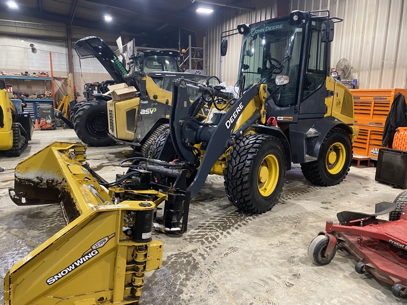 John Deere 244L Loader with plow for sale 