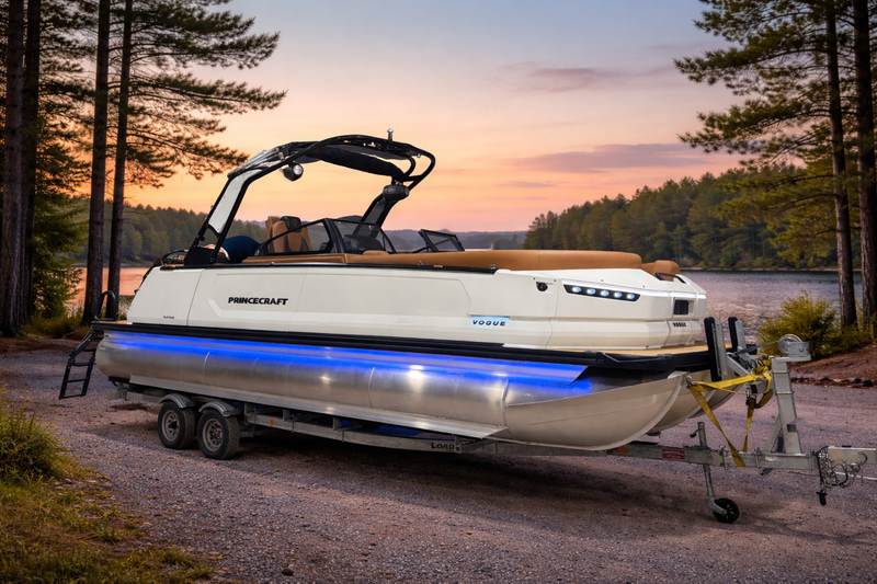 2026 Princecraft Vouge 25 WRL Pontoon Boat DEMO