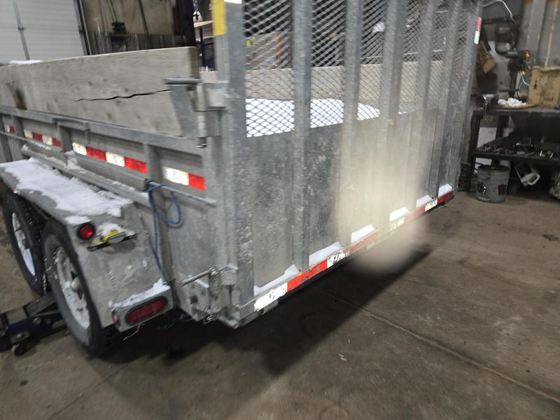 Cargo, Utility Trailers  AS-IS 2021 J&J 6 Ton Galvanized Dump Trailer Photo