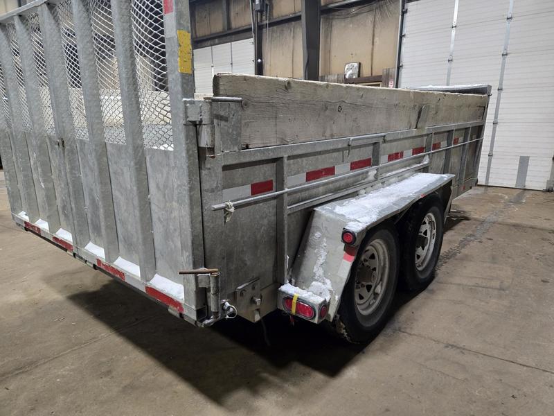 Cargo, Utility Trailers  AS-IS 2021 J&J 6 Ton Galvanized Dump Trailer Photo
