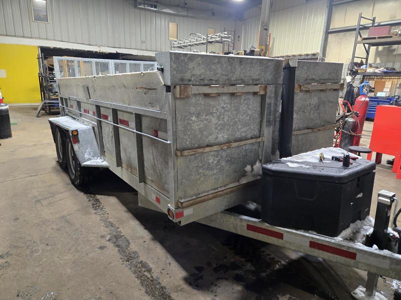 Cargo, Utility Trailers  AS-IS 2021 J&J 6 Ton Galvanized Dump Trailer Photo