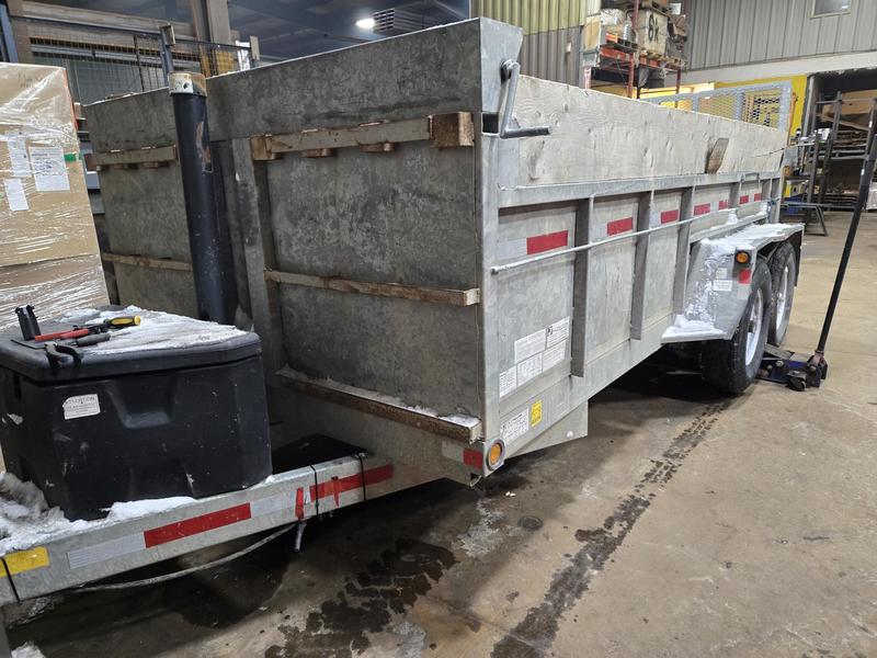 Cargo, Utility Trailers  AS-IS 2021 J&J 6 Ton Galvanized Dump Trailer Photo