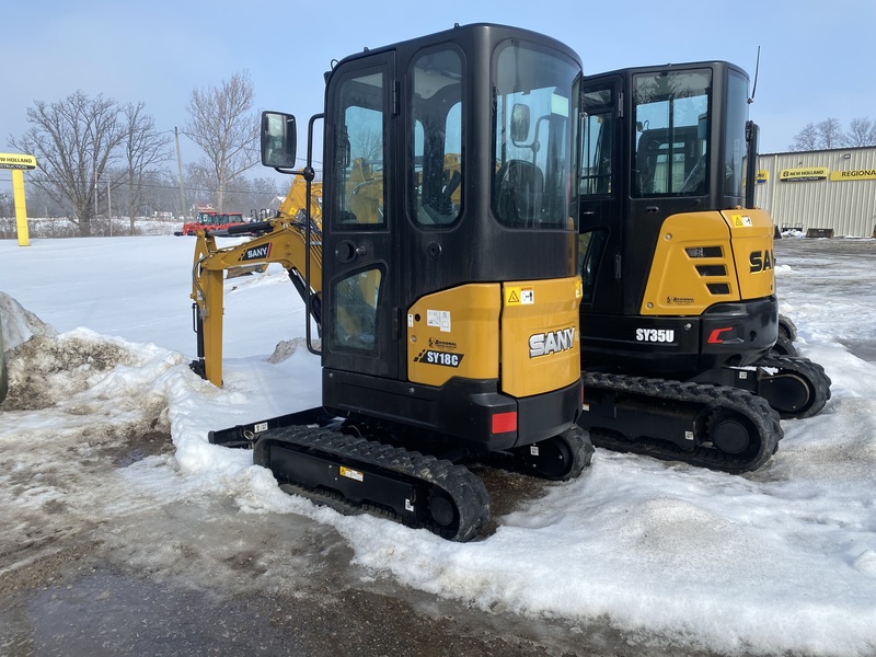 Sany SY18C Mini Excavator w/Cab 