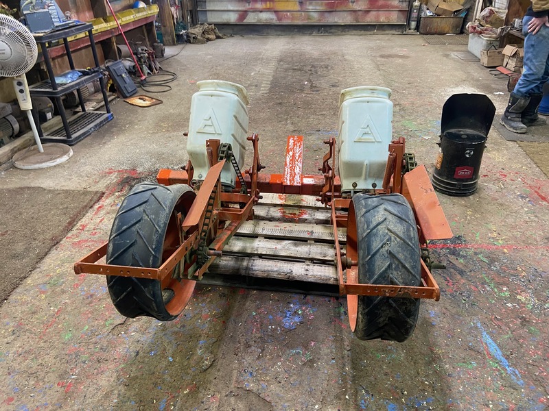 Planting  Allis-Chalmers Corn + Bean Planter Photo