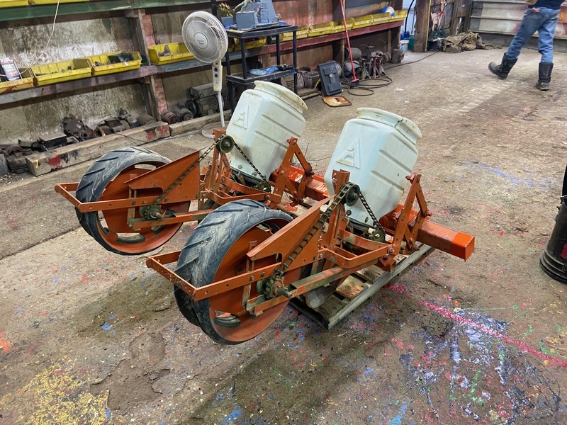 Planting  Allis-Chalmers Corn + Bean Planter Photo
