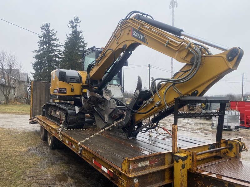 Sany SY80U Excavator/Mulcher package 