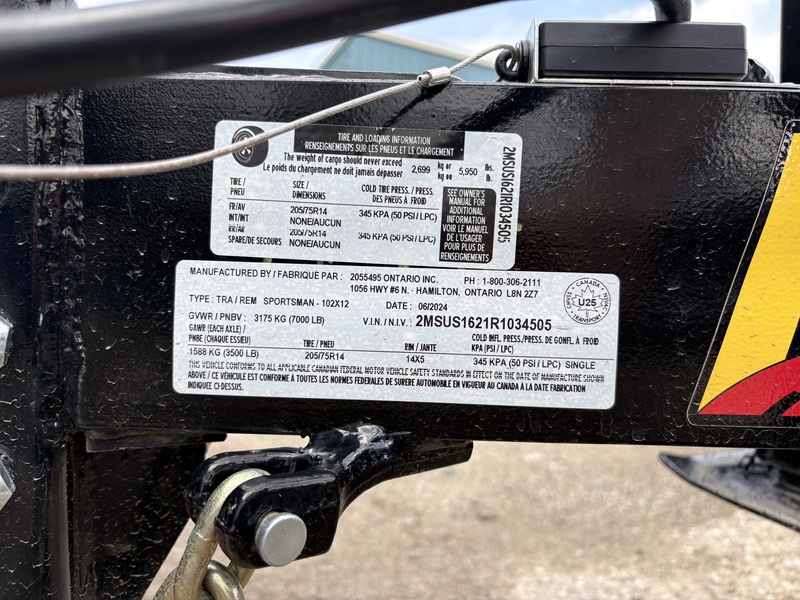 Cargo, Utility Trailers  2024 Miska Sportsman 12' Flatbed Trailer Photo