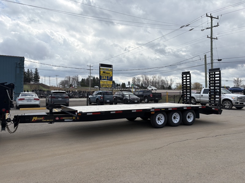 Cargo, Utility Trailers  2024 Miska 10 Ton Tri-Axle Flatbed Trailer Photo