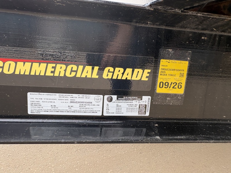 Cargo, Utility Trailers  2024 Miska 10 Ton Tri-Axle Flatbed Trailer Photo