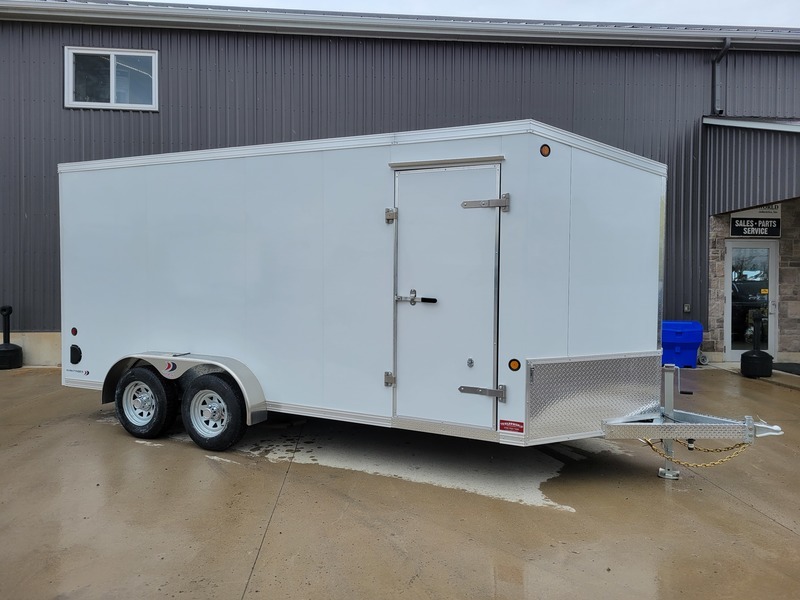 2026 7x16 Ideal Cargo Enclosed Trailer (White)