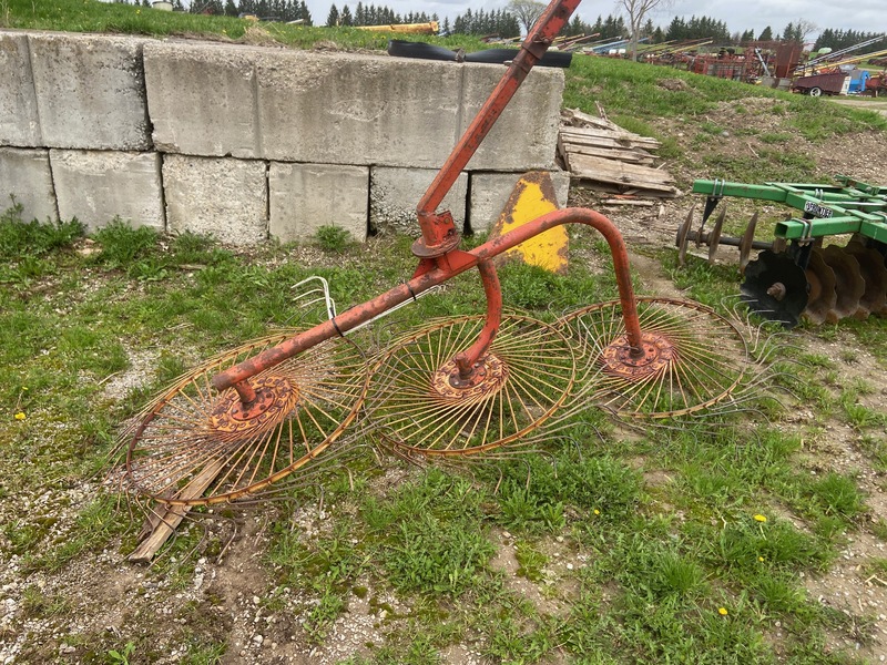 Hay/Forage/Livestock  3 Wheel Rake - 3PT Photo