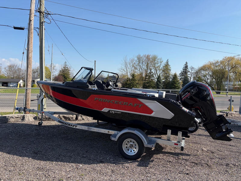 2026 Princecraft Sport 175 (Black/Red)