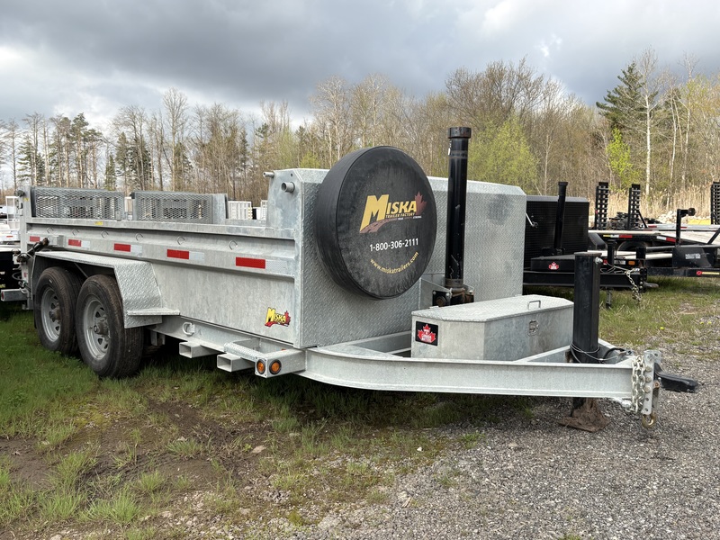 2026 Miska 8 Ton Galvanized Dump Trailer