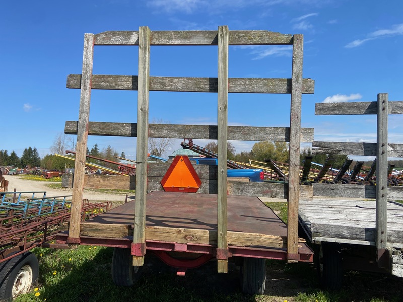 Hay/Forage/Livestock  20' x 8' Bale Wagon w/ Steel Floor Photo