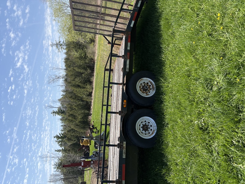 Trailer with crane for sale 