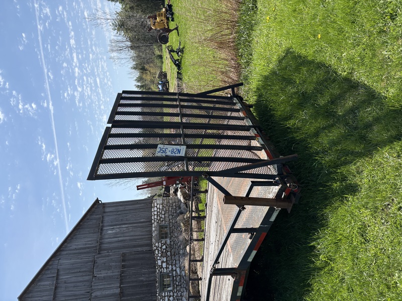 Trailer with crane for sale 