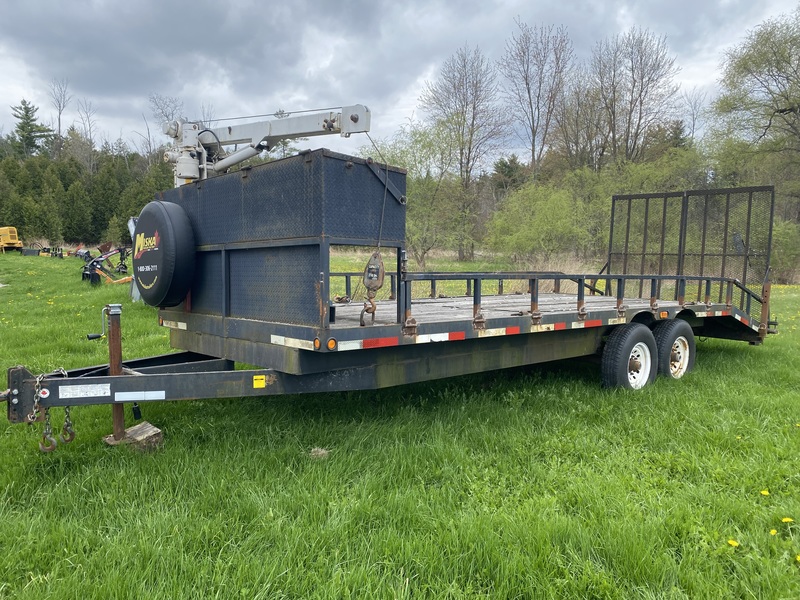 Trailer with crane for sale 