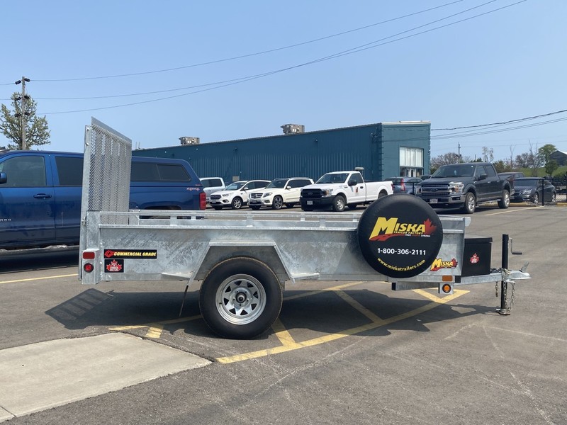 2026 Miska 6'x12' Galvanized Utility Trailer