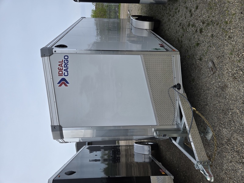 2026 7x16 Ideal Cargo Enclosed Trailer (White)