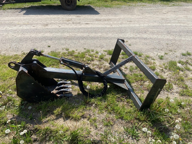 Attachments  Hydraulic Backhoe - Skid Steer Quick Attach Photo