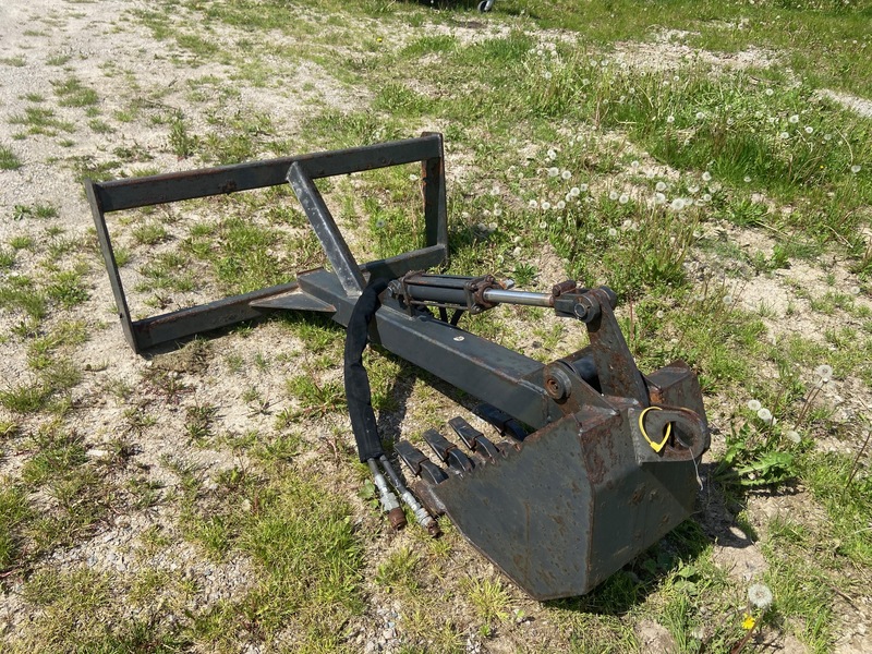 Attachments  Hydraulic Backhoe - Skid Steer Quick Attach Photo