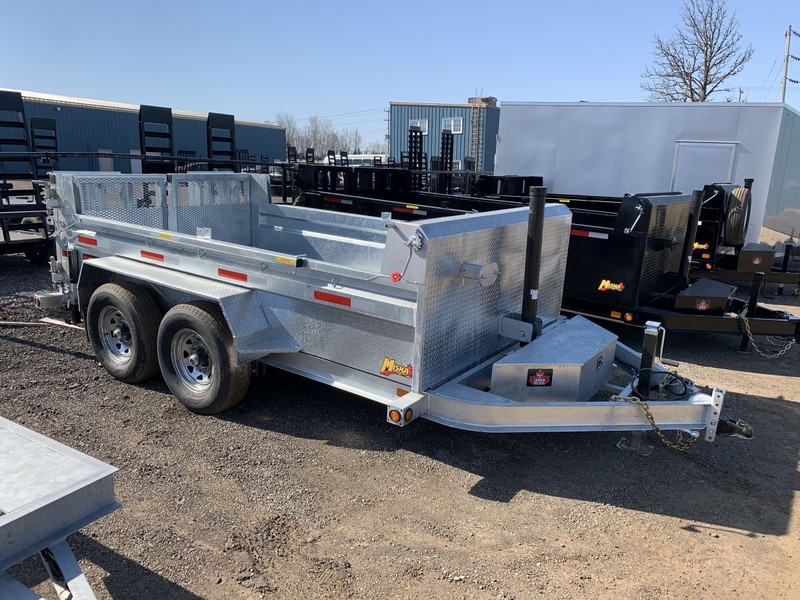 2026 Miska 12' Galvanized Contractor Dump Trailer