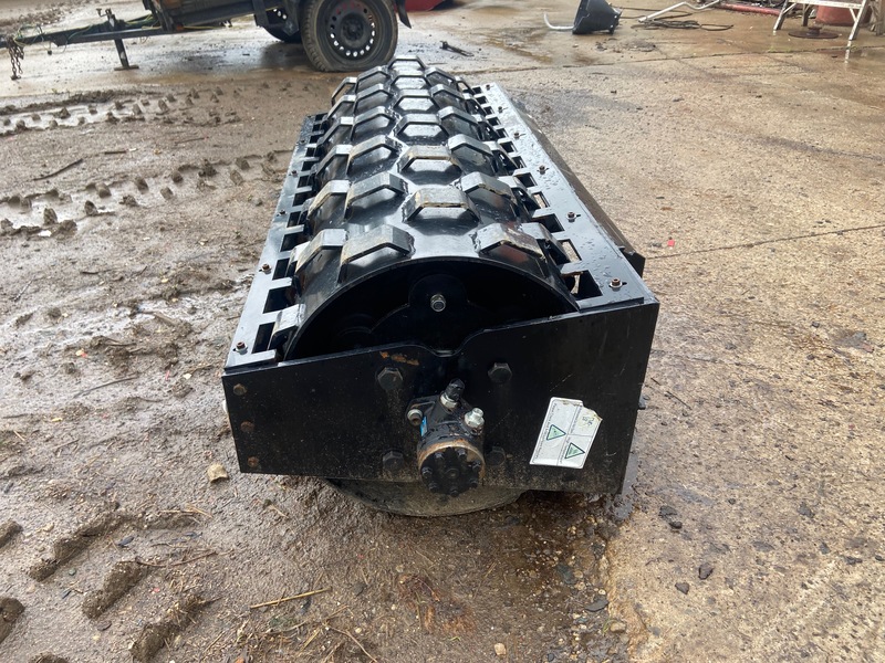 Attachments  Skid Steer Vibrating Pad Roller - 5FT Photo