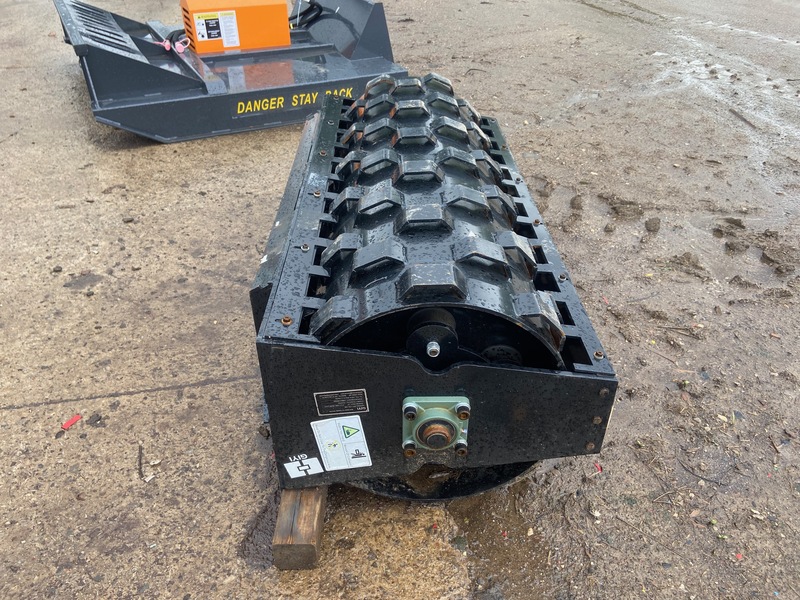 Attachments  Skid Steer Vibrating Pad Roller - 5FT Photo