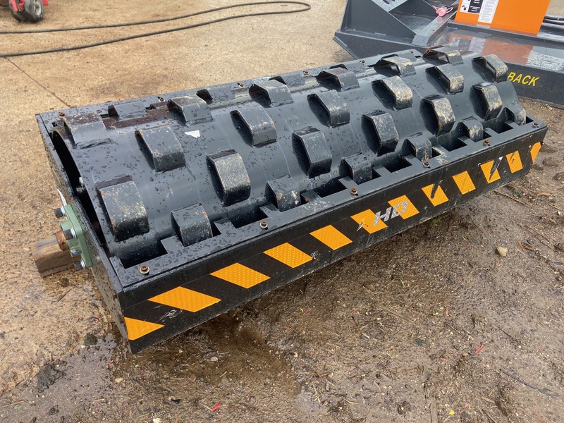 Attachments  Skid Steer Vibrating Pad Roller - 5FT Photo