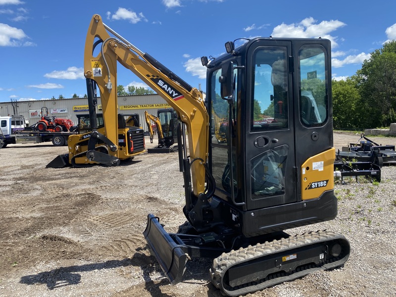 Sany SY18C Mini Excavator w/Cab 