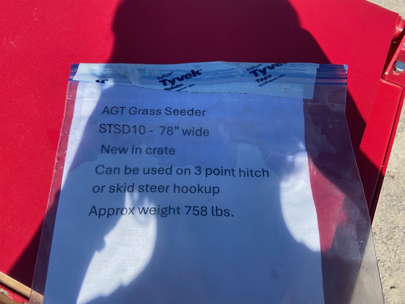 Planting  AGT Seeder - 78" - Skid Steer / 3 Point Hitch Photo