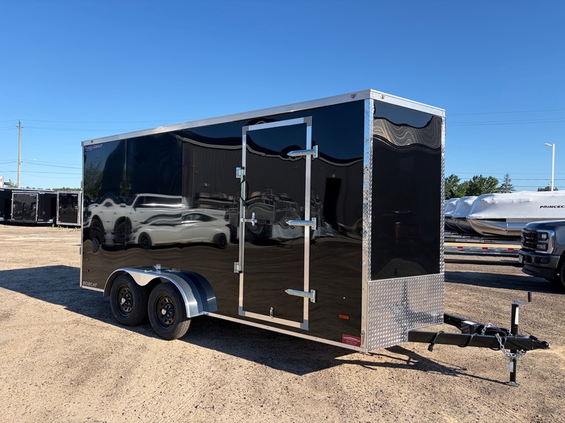 2027 7x16 Haul-About Bobcat Enclosed Trailer (Black)