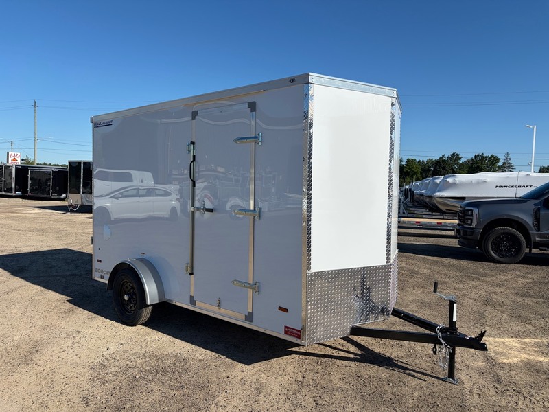 2027 6x12 Haul-About Bobcat Enclosed Trailer (White)