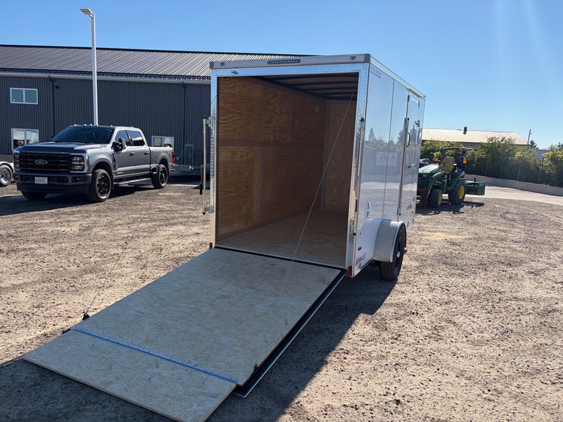 Enclosed Trailers  2027 6x12 Haul-About Bobcat Enclosed Trailer (White) Photo