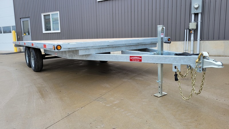 96x18 Duratrail Galvanized Deckover Trailer