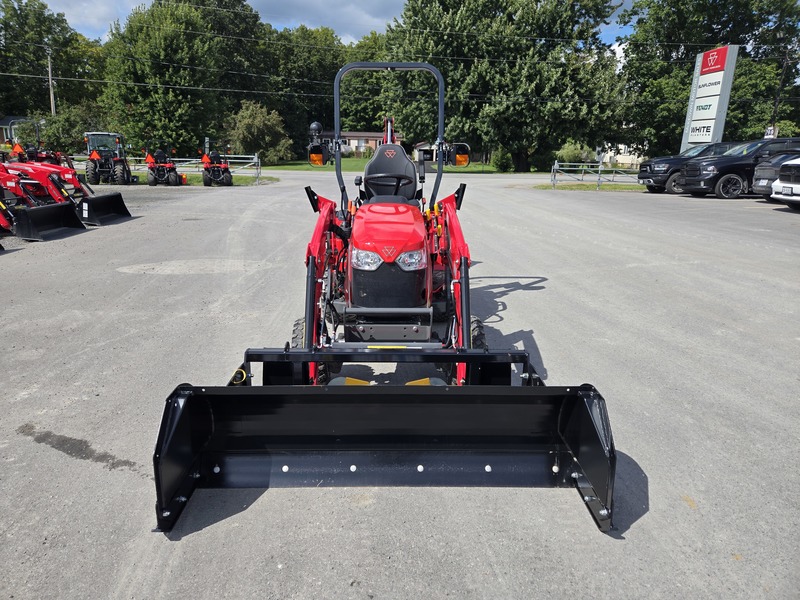 1GC.25B Tractor With Backhoe and Loader and Snow Pusher 